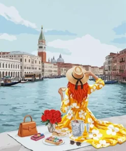 Girl In Venice Paint By Numbers