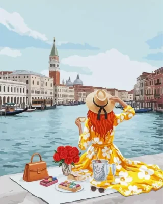 Girl In Venice Paint By Numbers