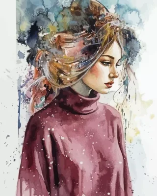 Lonely Girl Paint By Numbers 