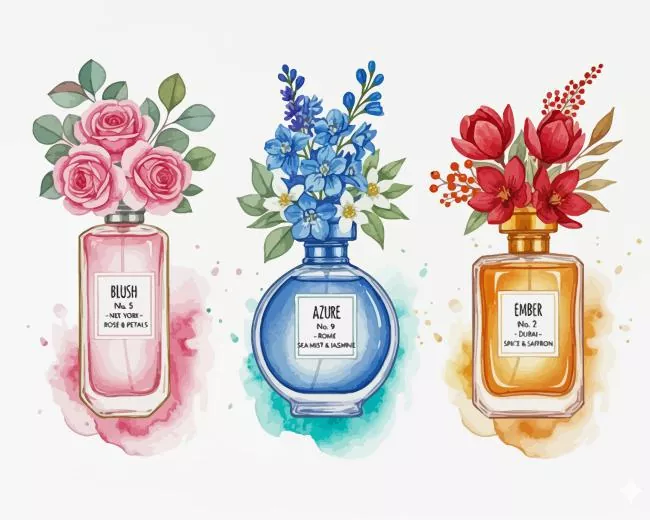 Perfume Bottles And Flowers Paint By Numbers Perfume Bottles And Flowers Paint By Numbers