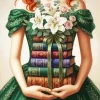 Redhead Girl And Books Paint By Numbers