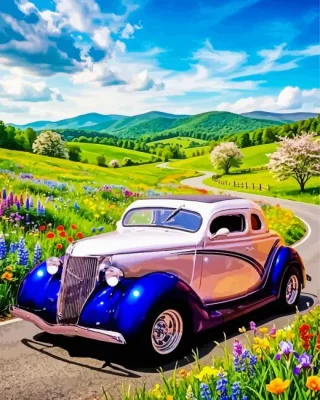 1936 Ford Paint By Numbers 