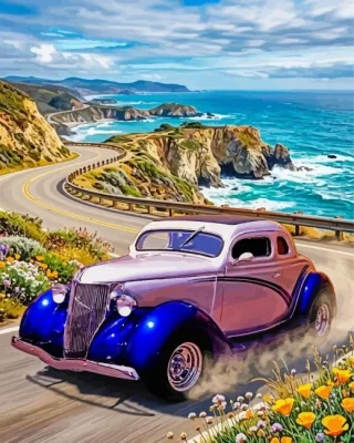 1936 Ford Car Paint By Numbers 