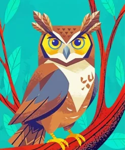 Brown Owl Paint By Numbers