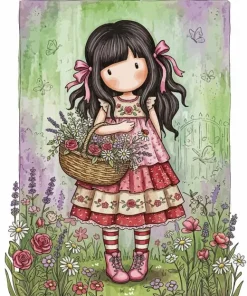 Gorjuss Girl And Flowers Paint By Numbers