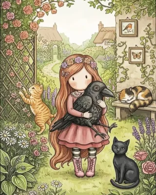 Gorjuss Girl Paint By Numbers