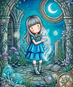 Cute Gorjuss Girl Paint By Numbers