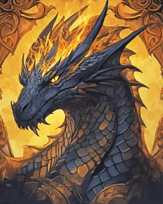 Dragon Portrait Paint By Numbers