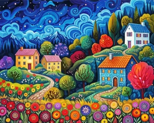 Floral Garden Paint By Numbers 