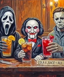 Friends Having A Drink Paint By Numbers