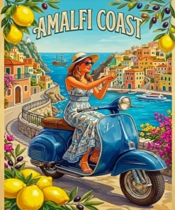 Amalfi Coast Trip Paint By Numbers