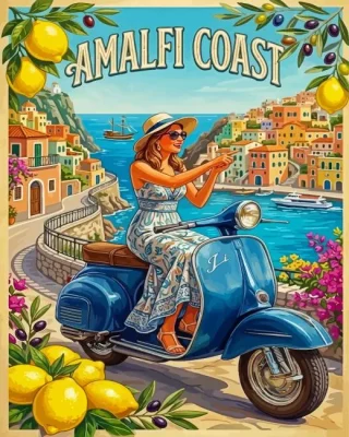 Amalfi Coast Trip Paint By Numbers