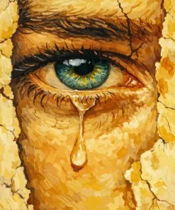 Crying Eye Paint By Numbers