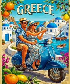 Greece Trip Paint By Numbers