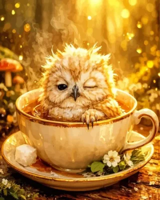 Cute Owl Paint By Numbers 