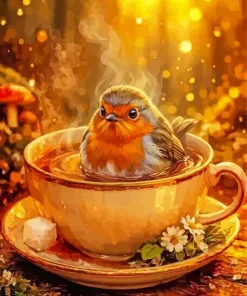 Cute Bird Paint By Numbers