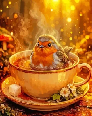 Cute Bird Paint By Numbers