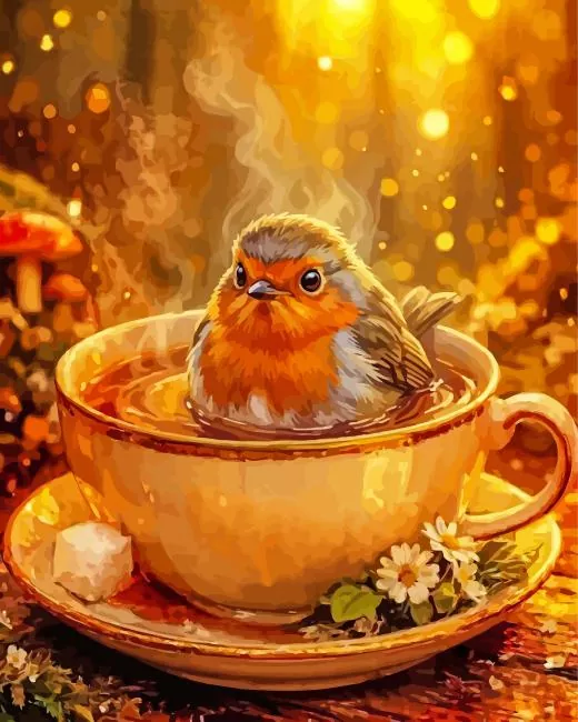 Cute Bird Paint By Numbers