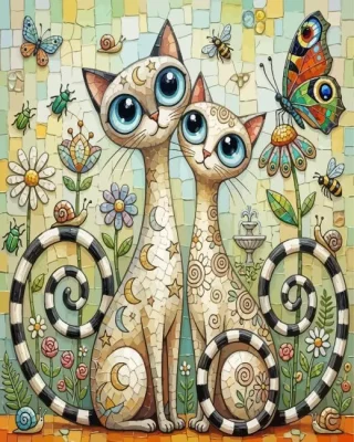 Cute Cats Paint By Numbers 