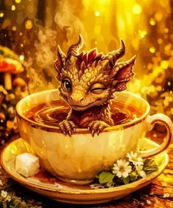 Cute Dragon Paint By Numbers