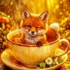 Cute Fox Paint By Numbers