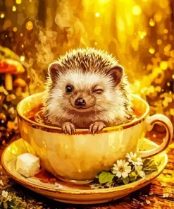 Cute Hedgehog Paint By Numbers