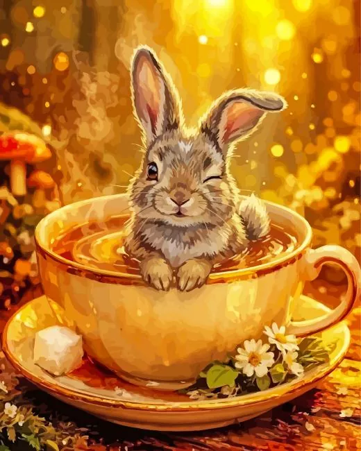 Cute Rabbit Paint By Numbers