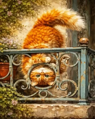 Funny Cat Paint By Numbers 