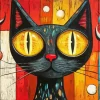 Whimsical Cat Paint By Numbers