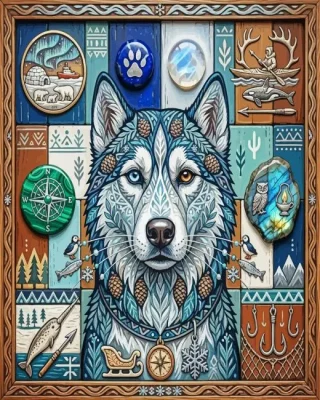 Whimsical Dog Paint By Numbers