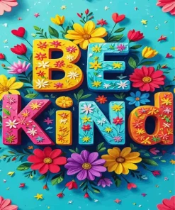 Be Kind Paint By Numbers