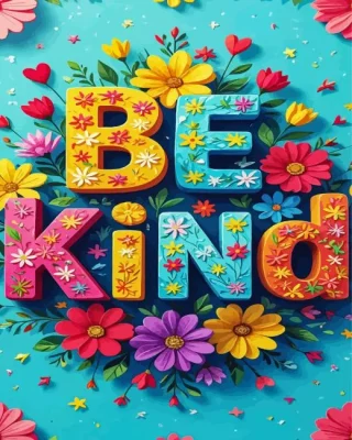 Be Kind Paint By Numbers 