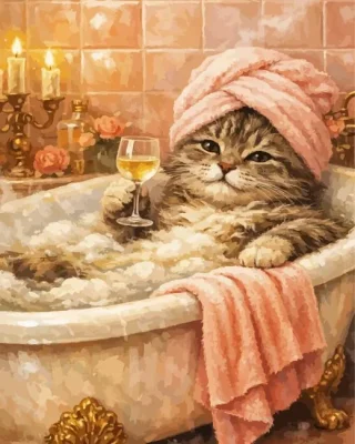 Fancy Cat Paint By Numbers 