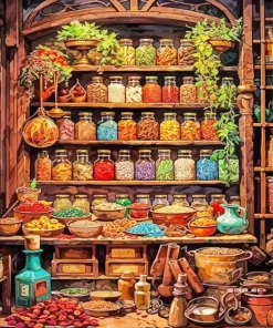 Spice Shop Paint By Numbers