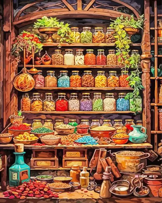 Spice Shop Paint By Numbers