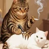 Tattoo Artist Cat Paint By Numbers