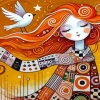 Orange Haired Girl Paint By Numbers