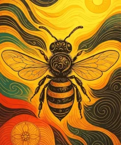 Bee Art Paint By Numbers