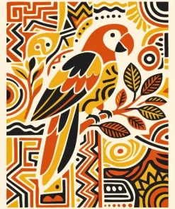 Bohemian Parrot Paint By Numbers