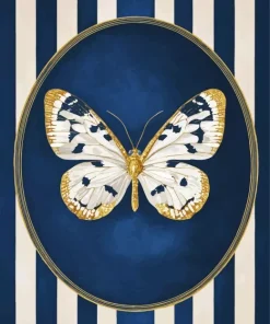 Golden Butterfly Paint By Numbers