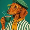 Classy Dog Paint By Numbers