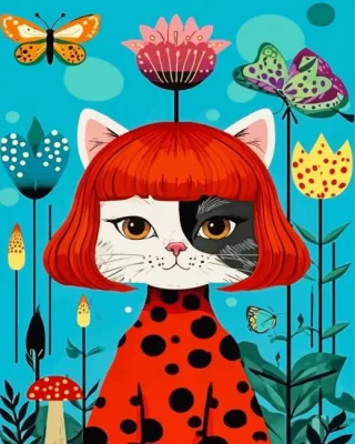 Cool Cat Paint By Numbers 