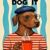Dog Drinking Paint By Numbers