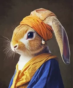 Elegant Rabbit Paint By Numbers
