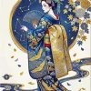 Japanese Geisha Art Paint By Numbers