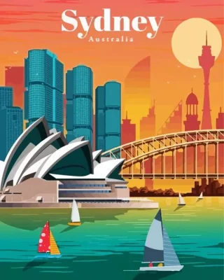 Sydney Australia Paint By Numbers 