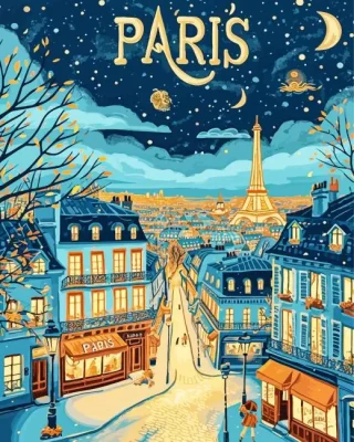 The City Of Lights Paint By Numbers 