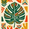 Tribal Leaf Paint By Numbers