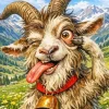 Crazy Goat Paint By Numbers