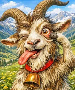 Crazy Goat Paint By Numbers